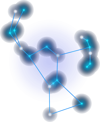 Orion star field indicating universal cloud power